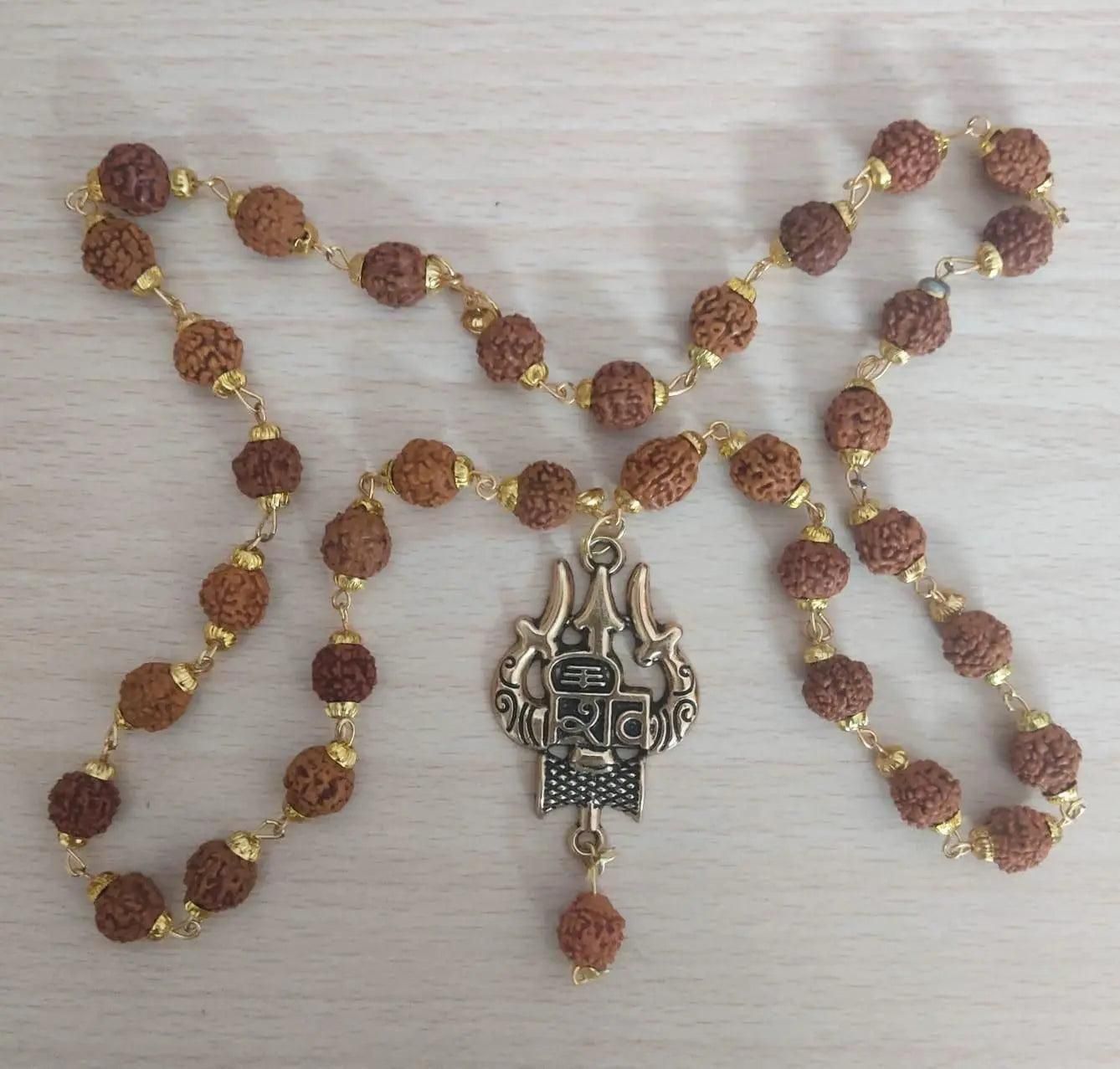 Latest Rudraksha Gold Plated Chain - Harappakart