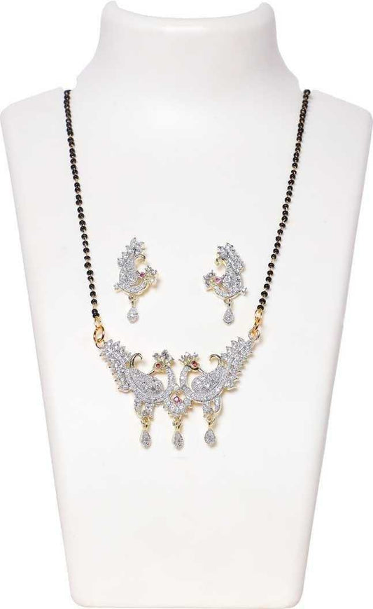 New Alloy American Diamond Mangalsutra - Harappakart