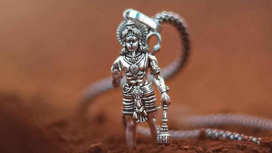 Lord Hanuman Pendant with Chain - Divine Jewelry for Spiritual Blessings - Harappakart