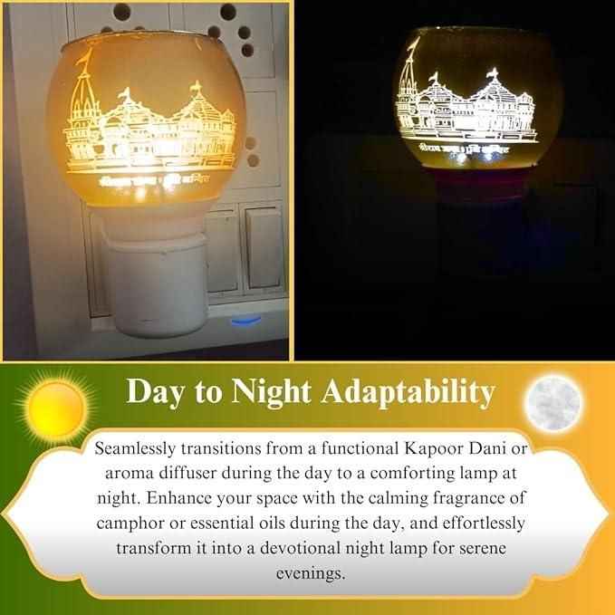 Electric Shri Ram Kapoordani for Living Room, Drawing Room and Pooja Hall - Harappakart