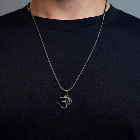 OM Pendant Adiyogi - Spiritual Jewelry for Meditation and Mindfulness - Harappakart