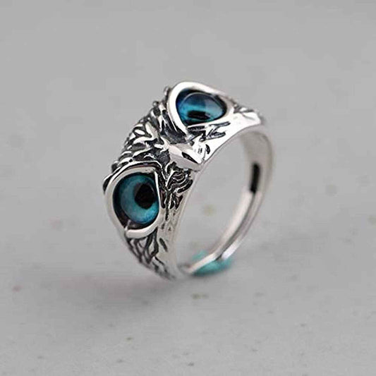 Attractive Silver Plated Owl Ring (Pack of 2) - Harappakart