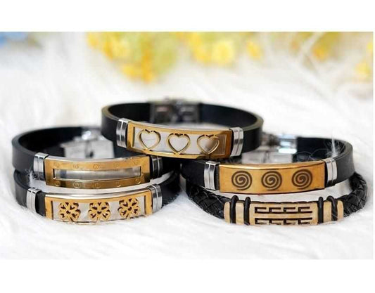Fashionable Men's Silicone Wristband (Random design) - Harappakart