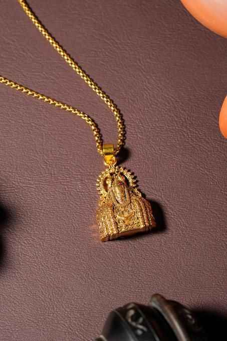 Mahadev Shivling Pendant with Chain - Spiritual Jewelry for Devotees - Harappakart