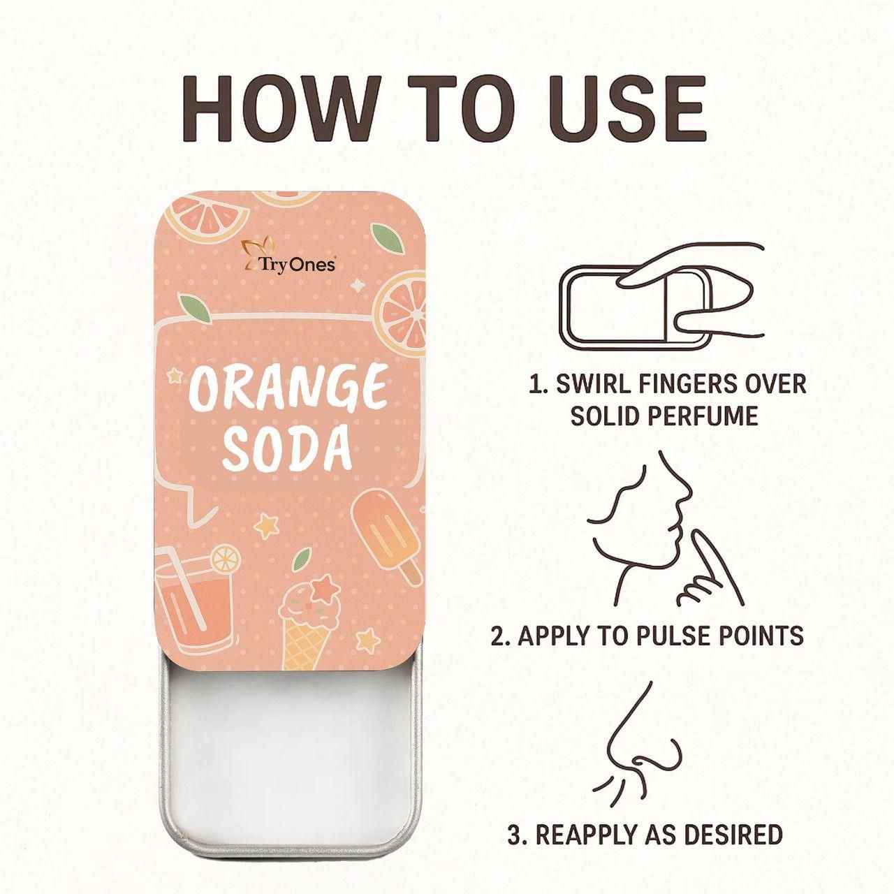 Orange Soda Solid Perfume 20 gm Pack of 2
