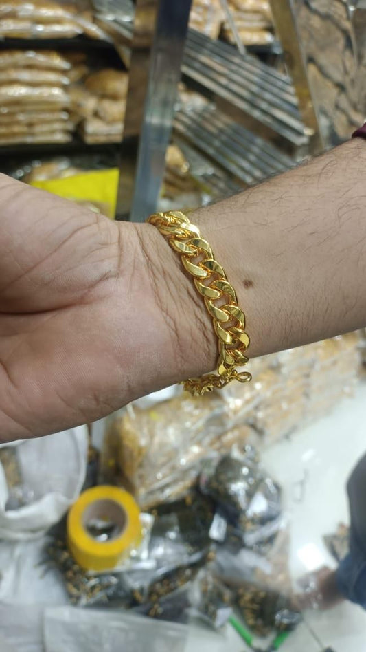 Gold Cuban Bracelet Men - Harappakart