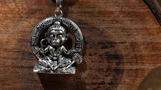 Lord Bal Hanuman Pendant Necklace with Chain - Harappakart