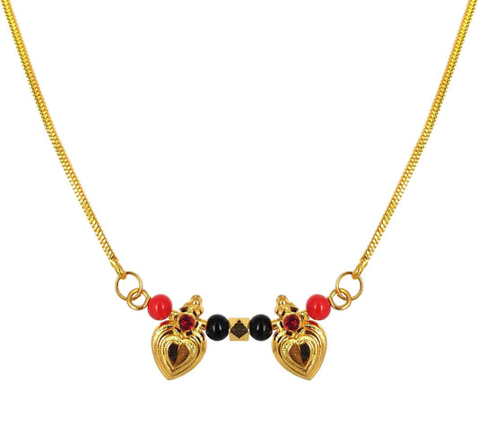 Stunning Gold Plated Mangalsutra - Harappakart