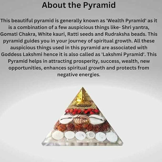 Crystal Wealth Gomati Chakra Shree Yantra Pyramid - Harappakart
