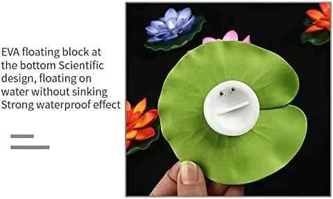 Flameless Lotus Flower Water Sensor LED Diyas (Pack of 6)