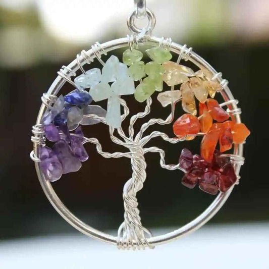 Tree of Life with 7 Chakra for Expansion of Consciousness Pendant with chain - Harappakart