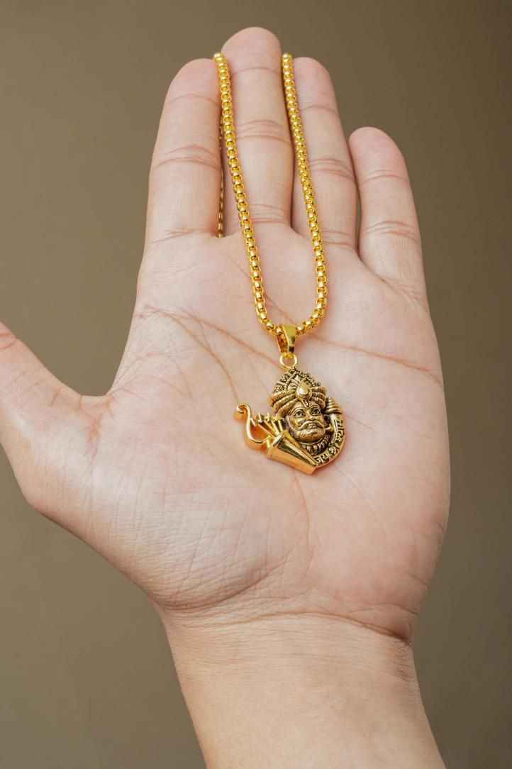 Khatu Shyamji Pendant with Chain - Divine Blessings and Unique Style - Harappakart