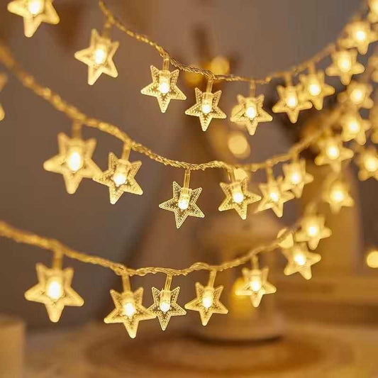 Serial String Star Lights for Decoration - Harappakart