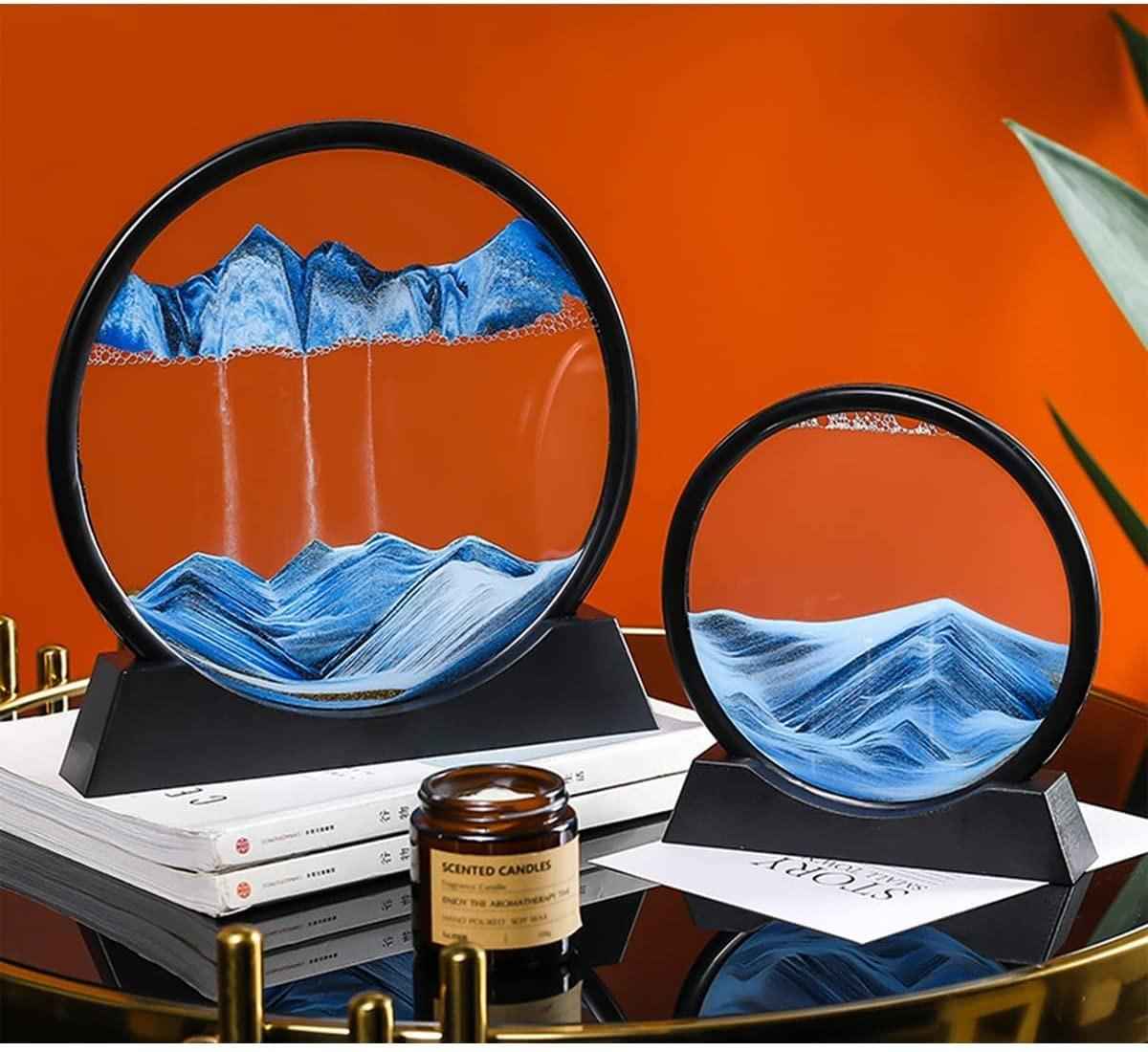 Relaxing Kinetic Sandscape Art Table Desk - Harappakart