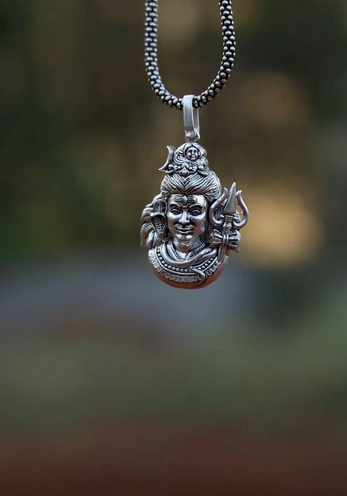Lord Mahadev Premium Pendant Chain - Harappakart