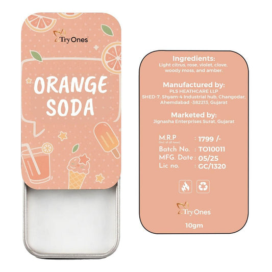 Orange Soda Solid Perfume 10 gm Pack of 1 -