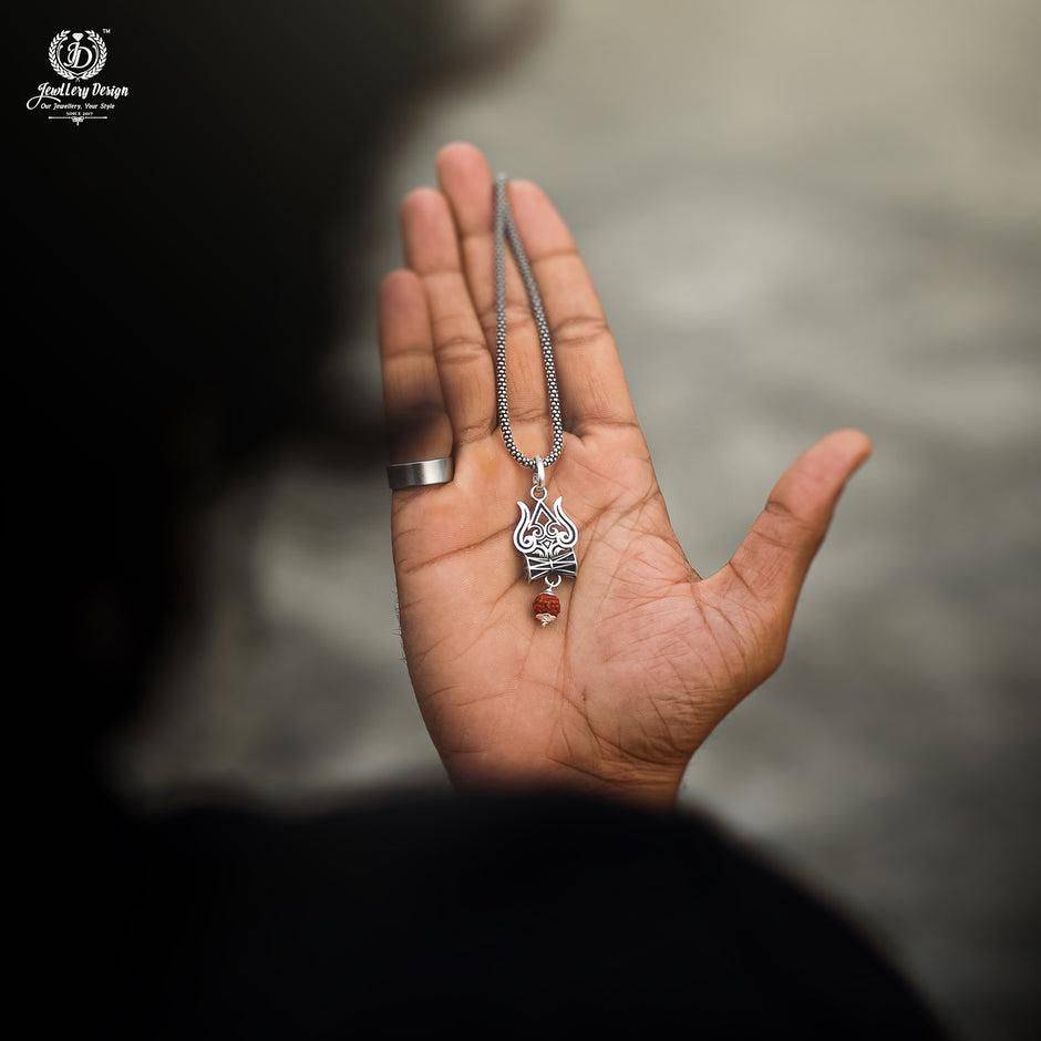 Trishul Damru Pendant Chain – Spirituality and Style in One - Harappakart