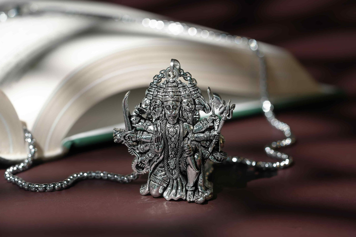 Panchamukhi Hanuman Pendant With Chain - Harappakart
