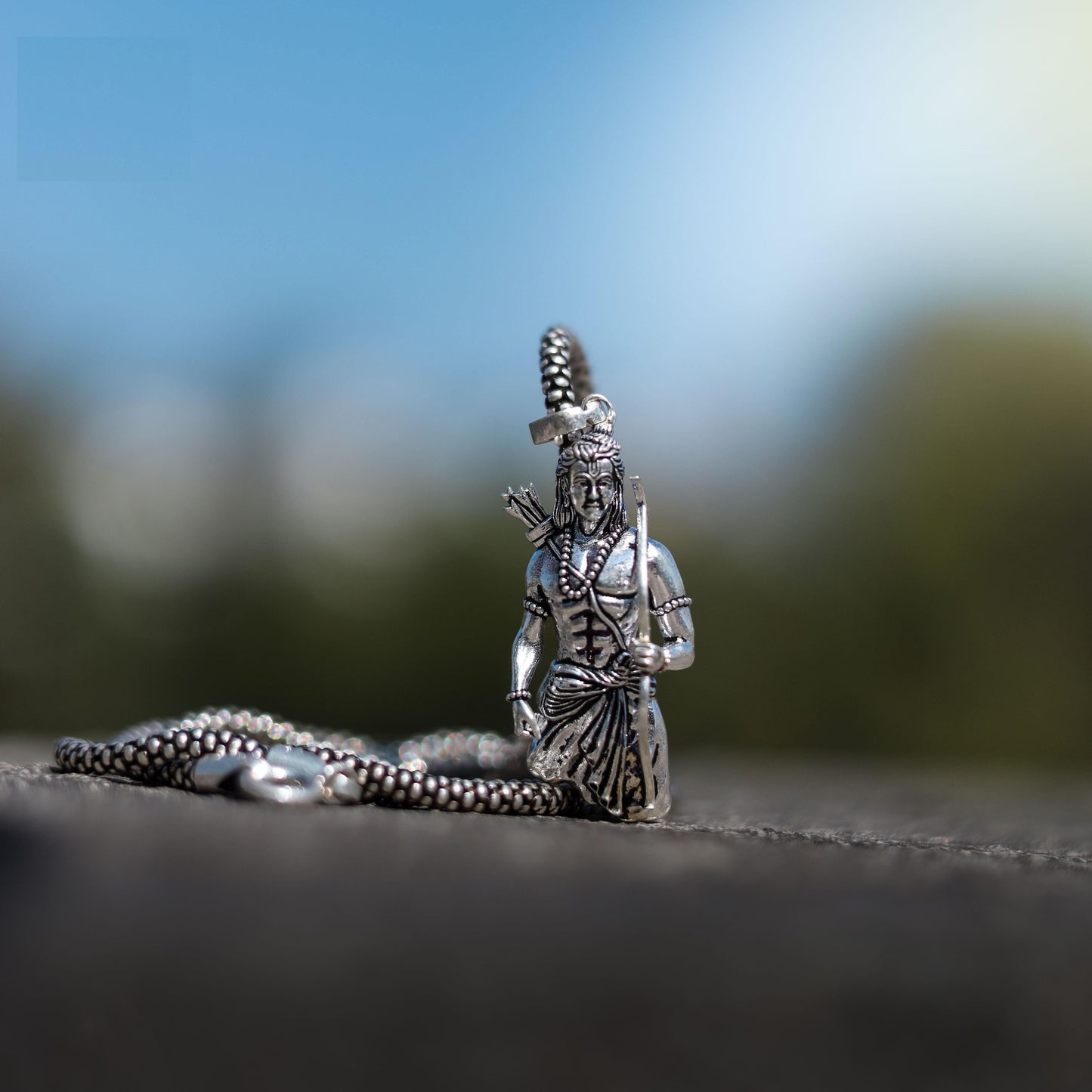 Lord Ram Pendant With Chain - Harappakart