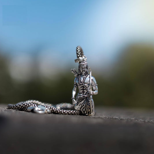 Lord Ram Pendant with Chain - Divine Jewelry for Spiritual Connection - Harappakart