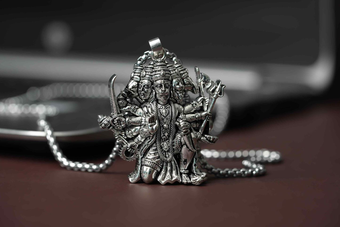 Panchamukhi Hanuman Pendant With Chain - Harappakart