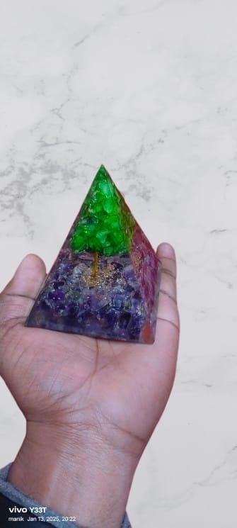Tree of Life Peridot Orgon Pyramid - Harappakart