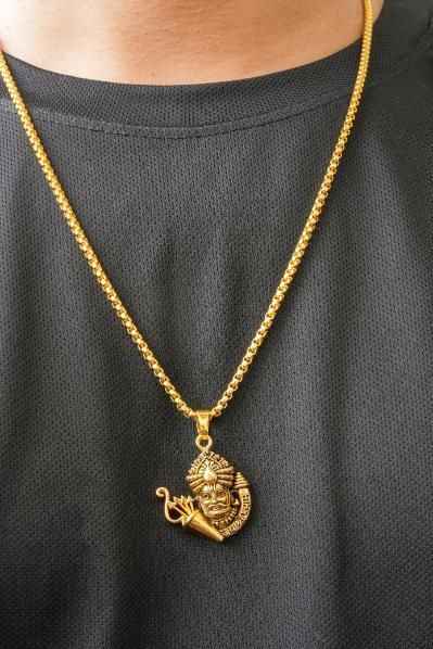 Khatu Shyamji Pendant with Chain - Divine Blessings and Unique Style - Harappakart