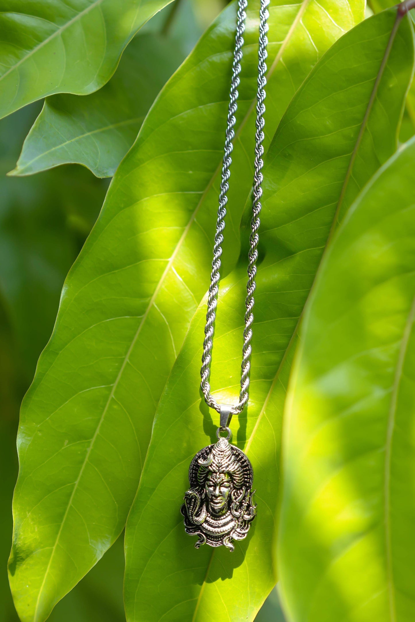 Shiv Pendant Necklace with Chain for Spiritual Connection and Style - Harappakart