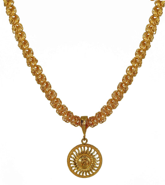 Luxurious Men's Gold Plated Pendant With Chain Vol 2 - Harappakart