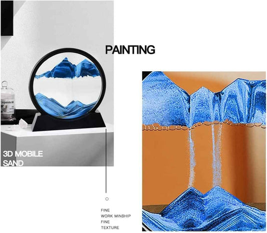 Relaxing Kinetic Sandscape Art Table Desk - Harappakart