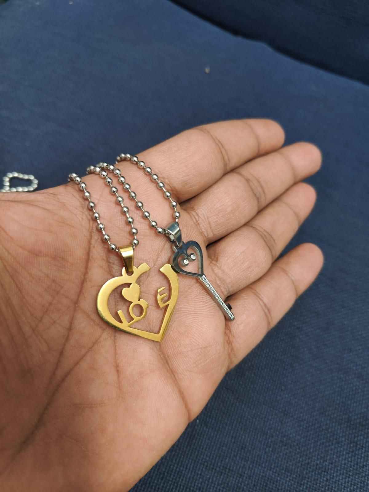 2 Piece Joining Couple Pendants - Harappakart