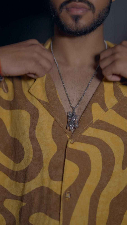 Shivji Pendant with Chain Mala - Exquisite Spiritual Jewelry for Devotees - Harappakart