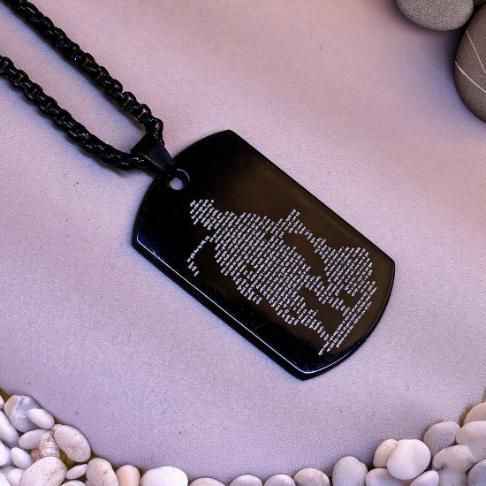 Hanuman Chalisa Pendant Chain Mala for Spiritual Protection and Blessings - Harappakart