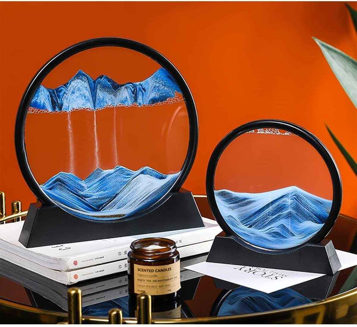 Relaxing Kinetic Sandscape Art Table Desk - Harappakart