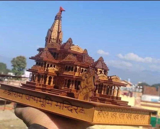 Shri Ram Mandir Ayodhya 3D Wooden Temple - Harappakart