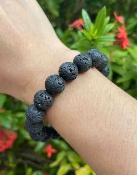 LavaLux Natural Lava Rock Bracelet - Empower Your Spirit with Grounding Energy - Harappakart
