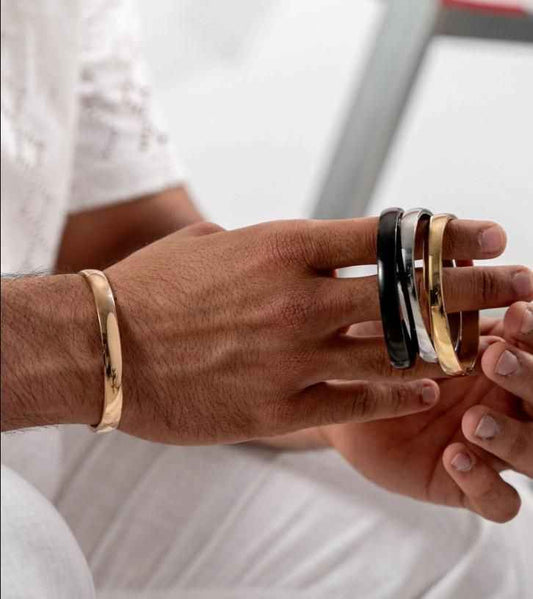 Stainless Steel Kada Bracelet For Men - Harappakart