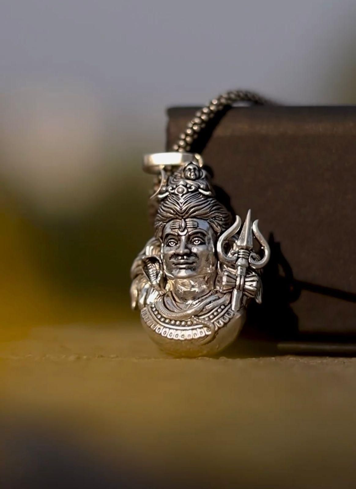 Lord Mahadev Premium Pendant Chain - Harappakart