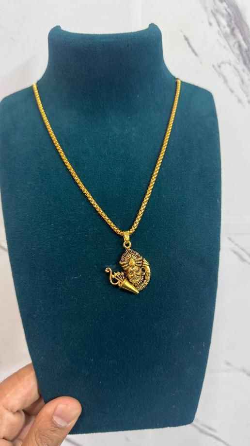 Khatu Shyamji Pendant with Chain - Divine Blessings and Unique Style - Harappakart