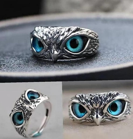 Attractive Silver Plated Owl Ring for Unique Fashion - Harappakart