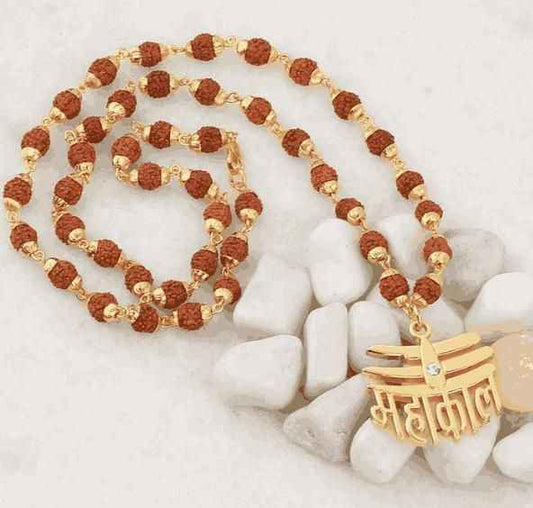 Rudraksha Mala with Mahakal Pendant for Spiritual Empowerment - Harappakart