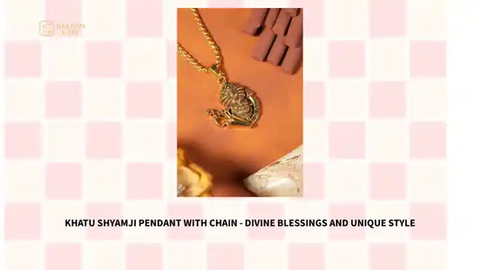 Khatu Shyamji Pendant with Chain - Divine Blessings and Unique Style by@Outfy