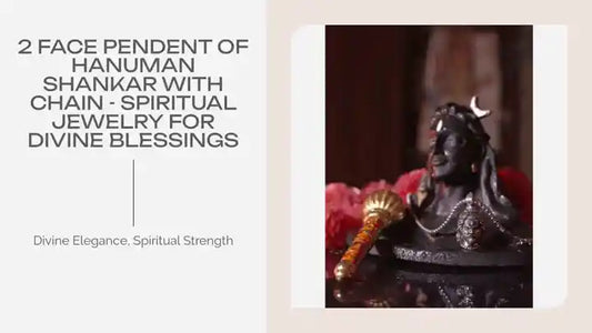 2 Face Pendent of Hanuman Shankar with Chain - Spiritual Jewelry for Divine Blessings by@Outfy