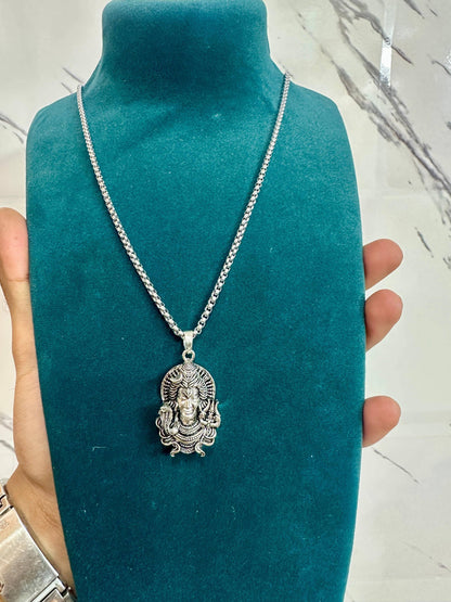Shiv Pendant Necklace with Chain for Spiritual Connection and Style - Harappakart