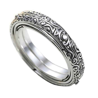 Astronomical Ball Ring Cosmic Finger Ring Couple Jewelry Silver Plated - Harappakart