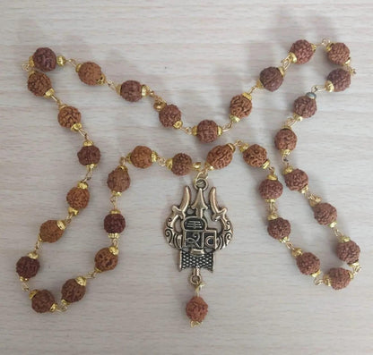 Latest Rudraksha Gold Plated Chain - Harappakart