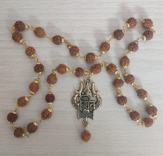 Latest Rudraksha Gold Plated Chain - Harappakart
