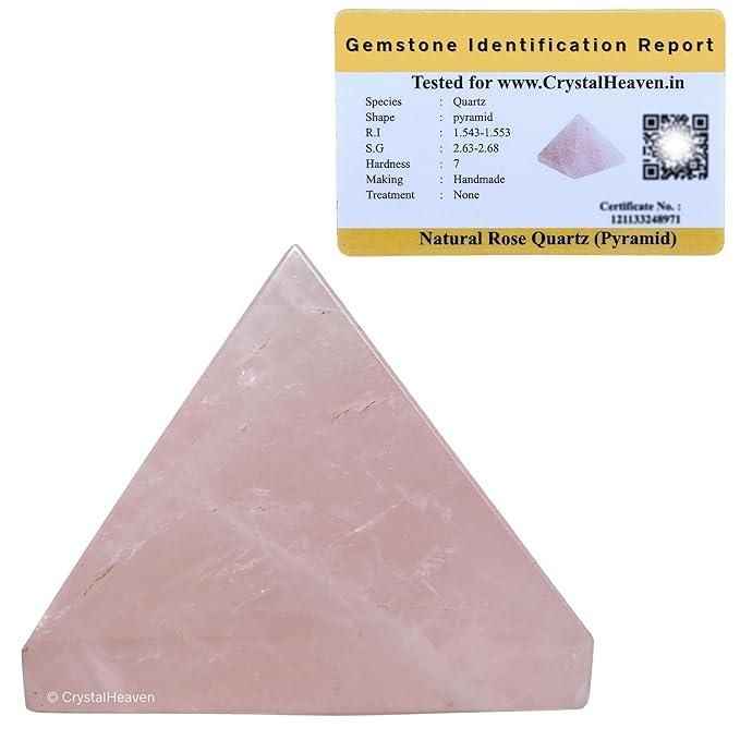 Rose Quartz Pyramid for Positive Energy - Harappakart