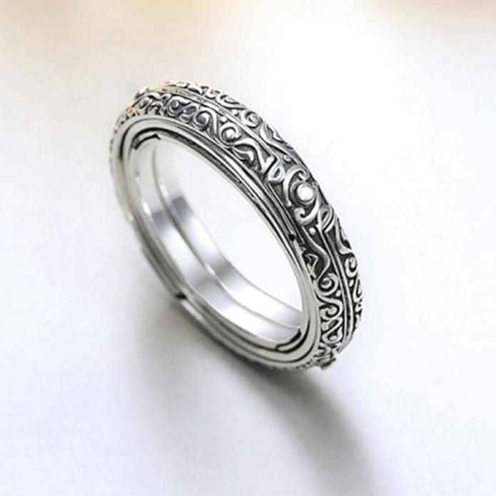 Astronomical Ball Ring Cosmic Finger Ring Couple Jewelry Silver Plated - Harappakart