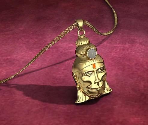 Spiritual Original Hanuman Chalisa Yantra Locket With Chain - Harappakart
